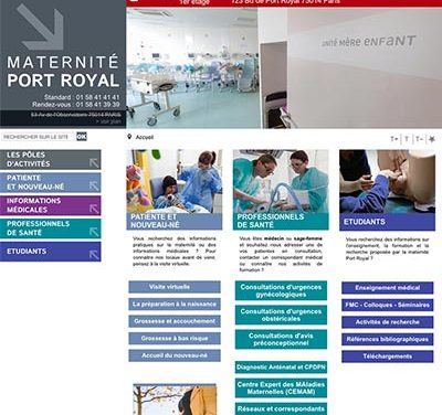 Charte graphique de la maternité de Port Royal à Paris