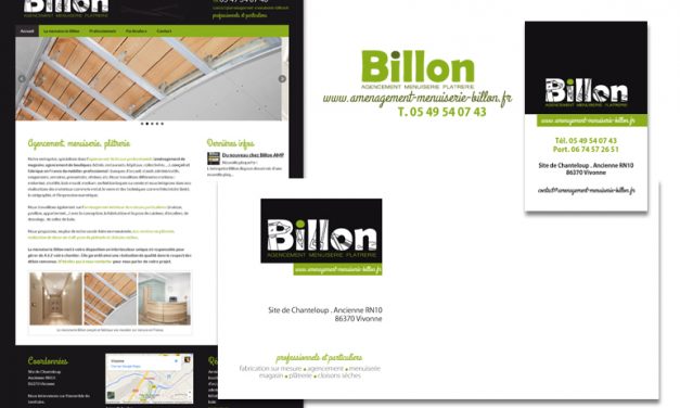 Outils de communication de la menuiserie Billon