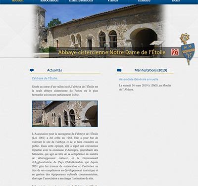Mise à jour du site internet de l’Abbaye de l’étoile