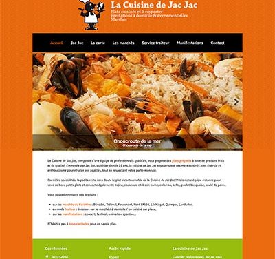 La cuisine de Jac Jac : un site internet WordPress