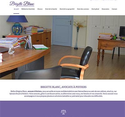 Site internet WordPress de Maitre Brigitte Blanc