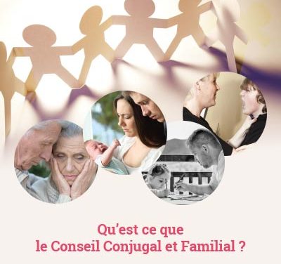 Site internet et flyer : conseil conjugal et familial