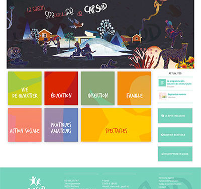 Site WordPress Association Cap Sud Poitiers