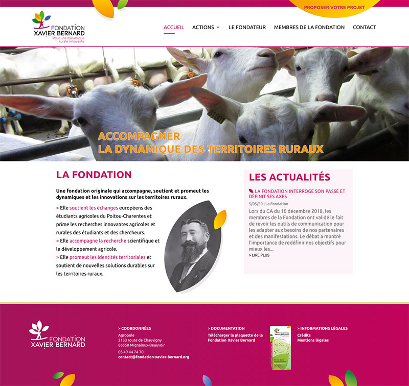 Site internet de la Fondation Xavier Bernard