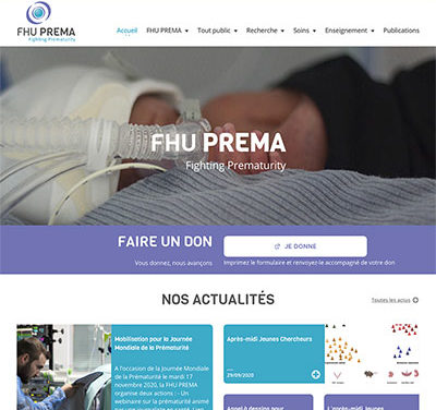 Charte graphique du site internet du FHU Prema